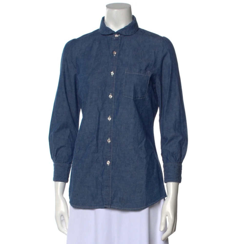 Kapital Denim three quarter sleeve button down xsmall